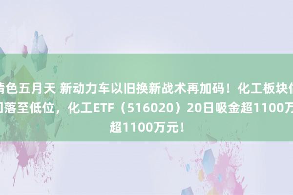 情色五月天 新动力车以旧换新战术再加码！化工板块估值回落至低位，化工ETF（516020）20日吸金超1100万元！