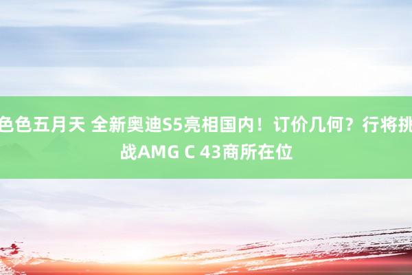 色色五月天 全新奥迪S5亮相国内！订价几何？行将挑战AMG C 43商所在位