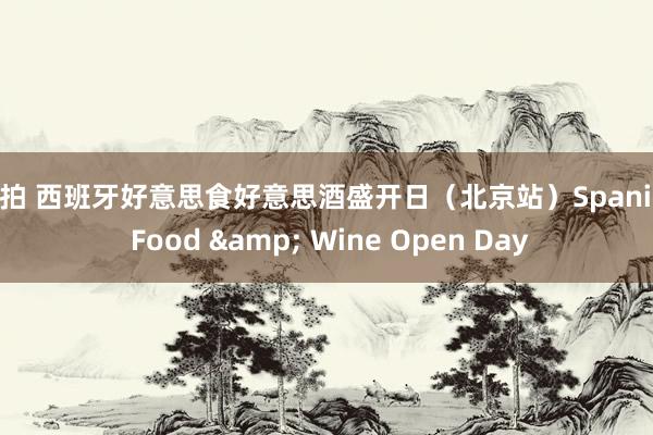 偷拍 西班牙好意思食好意思酒盛开日（北京站）Spanish Food & Wine Open Day