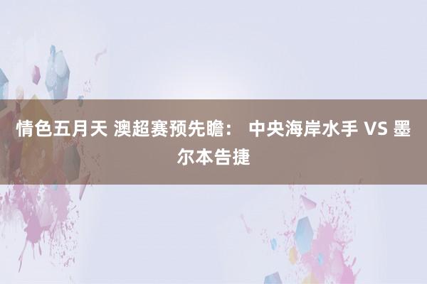 情色五月天 澳超赛预先瞻： 中央海岸水手 VS 墨尔本告捷