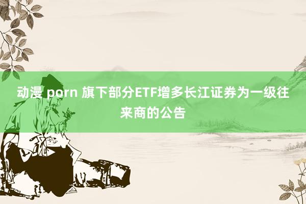 动漫 porn 旗下部分ETF增多长江证券为一级往来商的公告